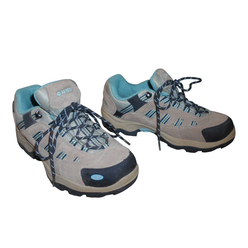 HI-TEC Women's Bandera Low WP Hiking Shoes Taupe/Dusty Mint Size 10